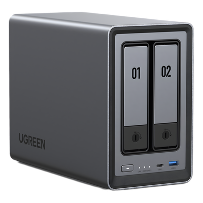 25242 - Ugreen NASync DXP2800 NAS Compacto Intel® N N100 8 GB DDR5 UGOS Pro Negro