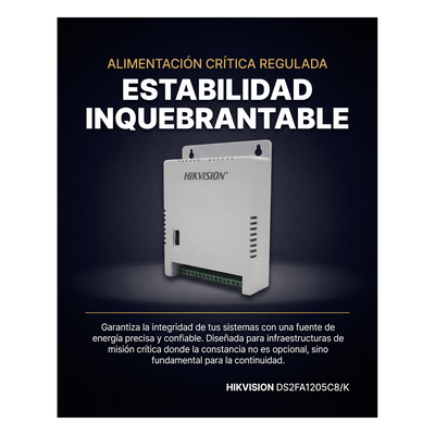DS-2FA1205-C8/K - Fuente de poder HIKVISION DS-2FA1205-C8/K