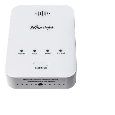 GS101-915M - Milesight Sensor Detector de Fugas de Gas LoRaWAN / Alarma 85 dB / Salida de Relé y Válvula