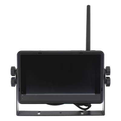 EP175J - Sistema Profesional Inalámbrico de Cámara de Reversa Infrarroja y Monitor Touch de 7" para Vehículos de Trabajo y Montacargas