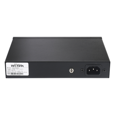 WI-PS205 - Switch PoE No administrable / PoE de Largo Alcance Hasta 250m / 4 Puertos PoE 10/100Mbps (Puerto 1 Hasta 60W, Puertos 2,3 y 4 Hasta 30W) + 2 Puertos 10/100Mbps Uplink / Presupuesto 65 W / Plug and Play