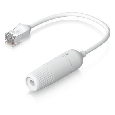 UACC-CABLE-EXTENDER-C6A - Extensor de Cable Ethernet / Cat 6A Blindado / IPX6 / PoE+++ / 2 Unidades / 0.185 m (7.3")