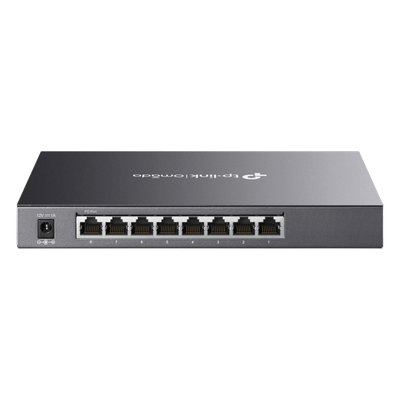 TL-SG2008 - Switch Administrado Gigabit / 8 Puertos / 16 Gbps Capacidad Switching / 11.90 Mpps / PoE PD / Fanless / Montaje Pared-Escritorio
