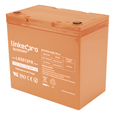 LK5512FR - Linkedpro By Epcom Batería de Respaldo AGM-VRLA / 12 V / 55 Ah LK5512FR