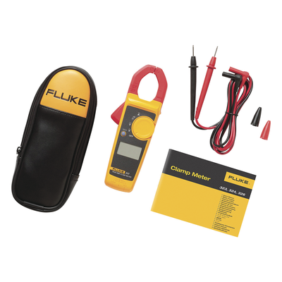 FLUKE-323 - Pinza Amperimétrica True RMS / Corriente CA 400 A / Tensión CA/CC 600 V / CAT IV 300 V / CAT III 600 V / Resistencia 4 kΩ