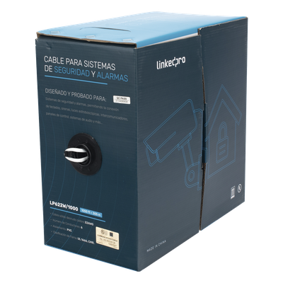 LP622W/1000 - Linkedpro Cable para Alarma / 6 Conductores / 22 AWG LP622W/1000