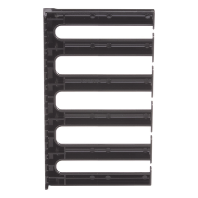 CMBRC5E - Dedos Administradores de Cables / Control de Radio de Curvatura / 5 UR / 5 in Profundidad / Policarbonato Negro
