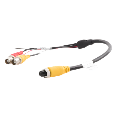 TRANSFERCABLE - Cable Adaptador para MDVR / Conector Aviación 4 Pines a BNC / Video, Audio y Alimentación / 40 cm (15.7 in)
