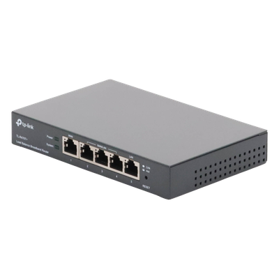 TL-R470T - Router Balanceador de Carga / 4 Puertos WAN / 10,000 Sesiones Concurrentes / 10/100 Mbps / PPPoE / Control de Ancho de Banda por IP