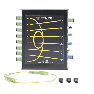 LC-500 - Tempo Bobina de Lanzamiento / Fibra Óptica Monomodo G.652D / 500 m (1640 ft) LC-500