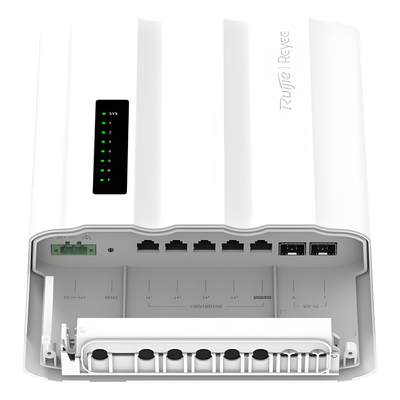 RG-ES207GS-PI-OD - Ruijie Switch Outdoor Capa 2 / 9 Puertos / 7 RJ45 Gigabit + 2 SFP RG-ES207GS-PI-OD