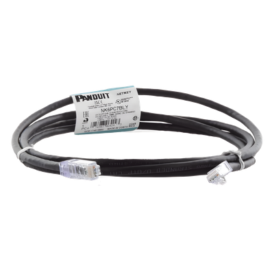 NK6PC7BLY - Cable de Parcheo UTP / Cat 6 / 24 AWG / 2.1 m (7 ft) / T568B / CM / Negro