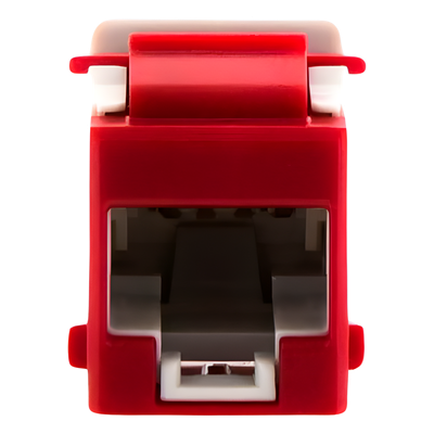 U6A-K03NS - Jack Keystone / Cat6a UTP / Terminación 110 / UL94 V-0 / -10 a 60°C / Rojo