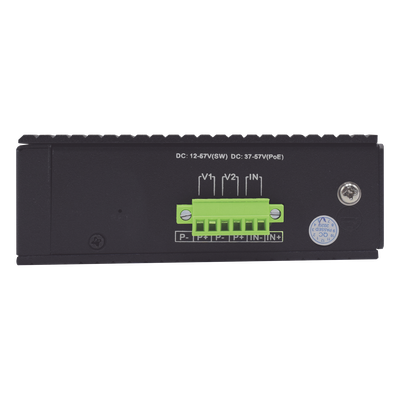 WI-PS310GF-I-V2 - Switch PoE Industrial / 8 Puertos Gigabit + 2 SFP Combo / Extensión 250 m (820 ft) / PoE 300W / Protección 6 kV / -40°C a 80°C / Alimentación Dual 12-57 VCC