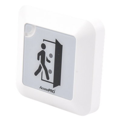 ACCESSK4DTR - Accesspro Botón de Salida Sin Contacto / Detección Ajustable 4 a 15 cm / Temporizador 0-30 s