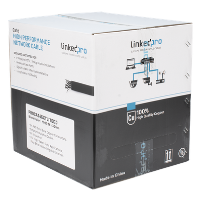PRO-CAT-6-EXT-LITE-DJ - Linkedpro By Epcom Bobina de Cable UTP / Cat6 / 305m (1000 pies) PRO-CAT-6-EXT-LITE-DJ
