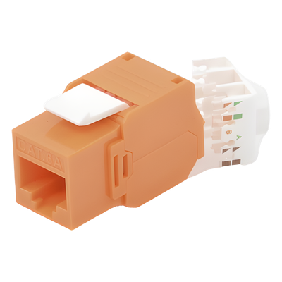 LP-KJ-6A-04 - Módulo Jack Keystone / Cat6A / RJ45 / Sin Blindaje / 750 Conexiones / UL94V-0