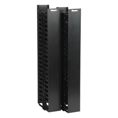 WMPV45E - Organizador Vertical de Cables / Doble Cara / 45 RU / 5x12in / 4.9in Ancho / 6.9ft Altura / Negro