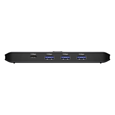 US5324 - Switch Compartido USB 3.2 Gen 1 2x4 | Tipo de Host A+C | 5 Gbps | Botón Integrado | Selector Remoto | Diseño Compacto | InstaSync