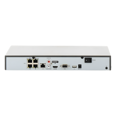 DS-7604NI-Q1/4P(D) - Hikvision NVR IP / 8 Megapixel (4K) / 4 Canales DS-7604NI-Q1/4P(D)
