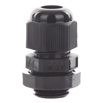 TXG-PG7-BK - Conector Tipo Glándula / IP67 / Rosca M12×1.5 / Rango de Cable 3.5 a 6 mm
