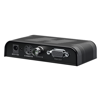 TT7505 - Convertidor de Video / S-Video, BNC y VGA a VGA / Resolución 1920x1200 / 6 Modos HD / Ajuste de Imagen / Fuente 5V 1A Incluida