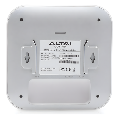 IX-600 - Punto de Acceso Wi-Fi 6, Doble Banda en 2.4 y 5 GHz, Hasta 1,774 Mbps, Hasta 250 m de Cobertura, Soporta 512 Clientes Concurrentes, Tecnología Patentada Para Gran Cobertura. Administración en Nube Gratis con INSIGHTS.