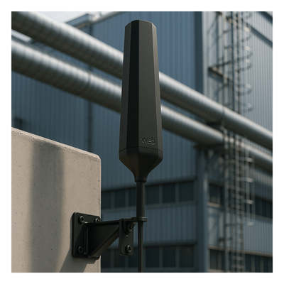 3100-06 - Antena Hexagonal Exterior HEX 360 / 617-894 MHz 6.0 dBi / 1000-1710 MHz 7.5 dBi / 1710-2200 MHz 7.0 dBi / Omnidireccional / Compatible Todas Operadoras Norteamericanas / Material ASA IP67 / VSWR <2.5:1 / Potencia Máxima 10W / Incluye Montaje de