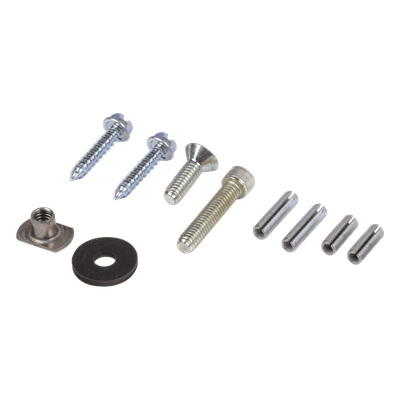 ZA-32/62CL - Kit de soporte ajustable / Movimiento lateral 1-1¼" (25-32 mm) / Aberturas 2¼"-3½" (57-89 mm) / Aluminio anodizado / 8½" (216 mm) de longitud / Puertas batientes