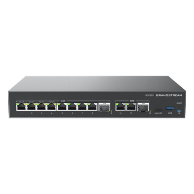 GCC6011 - Grandstream Networks GCC6011 dispositivo de redes Gigabit Ethernet (10/100/1000) Energía sobre Ethernet (PoE) Negro, Plata
