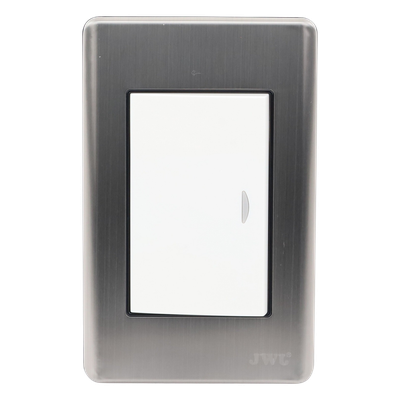 JTL-E7501 - Apagador Sencillo de 10 A 127 V CA ~ 60 Hz / Placa de Acero.