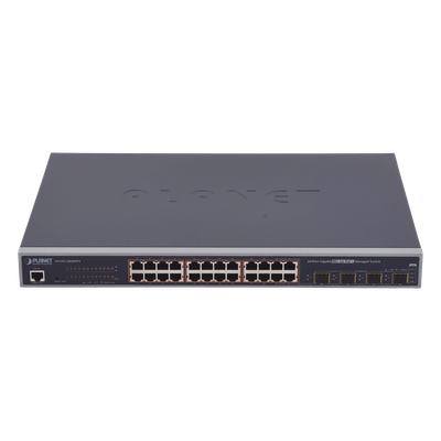 WGSW-24040HP4 - Switch Administrable L2+ de 24 puertos 10/100/1000T PoE+ con 4 puertos combo TP/SFP Gigabit
