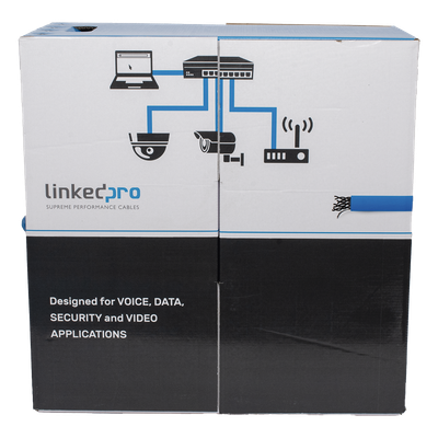 PRO-CAT-6-PLUS-V2 - Linkedpro By Epcom Cable UTP Cat6+ / 305 m (1000 ft) / Calibre 23 AWG PRO-CAT-6-PLUS-V2