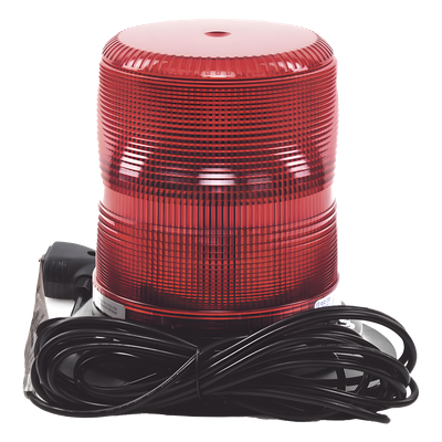 X-7970R-VM - Baliza LED de Advertencia / SAE Clase I / 12-24 VDC / 11 Patrones de Destello / Montaje Magnético / 7" de Altura