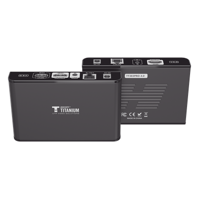 TT-383-PRO-4.0 - Kit Extensor HDMI para distancias de 120 metros / Resolución 1080P a 60Hz / Cat 6 / Soporta conexión Uno a Uno y Uno a Muchos / Soporta hasta 253 Rx / Salida Loop / Baja Latencia / Uso 24/7 / Soporta HDbitT / Compatible con Switch Gigabit