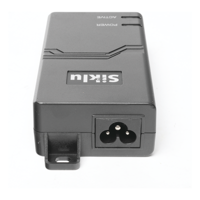 AX-IN-60W-AC-POE-US - Siklu Inyector PoE Pasivo, 1 Gbps, 60 W, 55 Vcc, 100-240 Vca, Cable CA AX-IN-60W-AC-POE-US