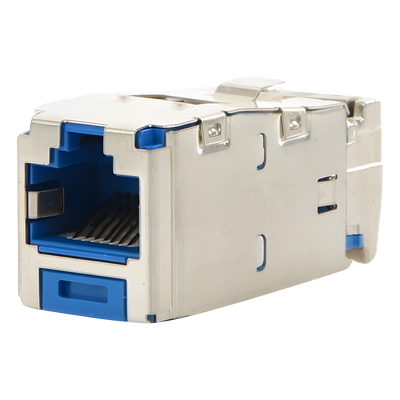 CJS6X88TGBUY - Conector Jack / Blindado / Cat 6A / 8P8C / TG Mini-Com / Terminación sin Impacto / -10°C a 65°C / 22-26 AWG
