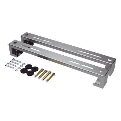 ZT-MPF-180 - Base para Unidad Externa Minisplit / Capacidad 1 a 3 Toneladas / Ajustable en Altura y Ángulo / Acero Galvanizado y Aluminio / Sistema Antivibraciones
