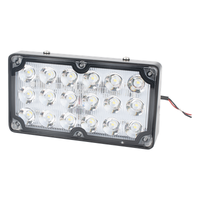 XLTE2315W - Luz de Escena LED / 6X3" / 12 VCC / 1.3 A Máx / Mica Clara / Montaje Permanente