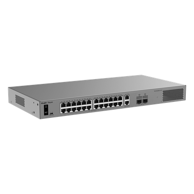 RG-ES228GS-P-V2 - Ruijie Switch Layer 2 Smart Cloud Managed / 28 Puertos Gigabit / 24 Puertos PoE+ 370 W