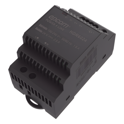 HDR-6024 - Epcom Powerline Fuente de Poder Industrial / Entrada 100-240 Vca / Salida 24 Vcc HDR-6024
