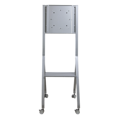 U1SS - Soporte Móvil para Pantalla / Carga 100 kg (220 lbs) / 55" a 98" / VESA 400 x 400 mm / Superficie Antibacteriana / Base con Ruedas