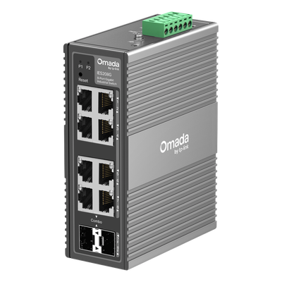IES208G - Tp-Link Switch Industrial Easy Managed / 8 Puertos Gigabit / 2× Combo RJ45/SFP IES208G