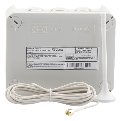ESIM320IP - Eldes Controlador Remoto 3G con Activación vía APP o Llamada | Caja Nema IP67 | Soporta hasta