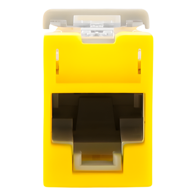 U5-H05NS - Jack RJ45 Cat5e / UTP / Montaje Híbrido Plano o Angulado / Terminación 110 / Amarillo