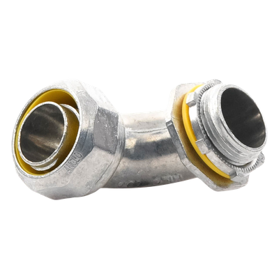 ANC-HLC-100 - Conector Curvo para Tubo Liquidtight / 1" (25 mm) / Acabado Bruñido / UL 514B / NEMA FB-1