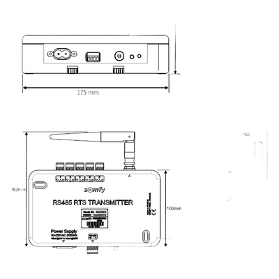 1810803 - Somfy 1810803 transmisore smart home Alámbrico