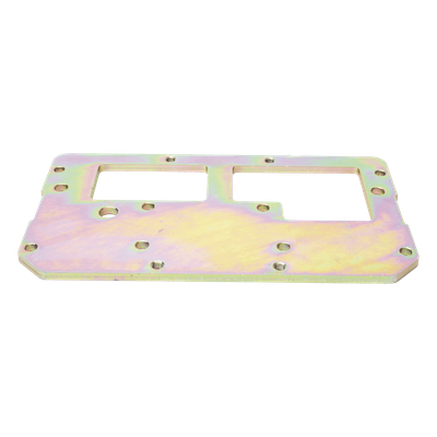 XBSF9SPLATE - Placa para barrera / Diseño específico XBSF9SP / Material resistente a condiciones externas / Acabado anticorrosión / Instalación en barreras vehiculares