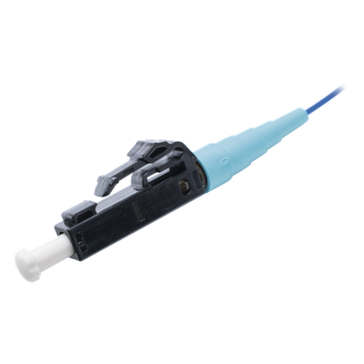 FX1BN1NNNSNM002 - Pigtail de Fibra Óptica / LC Simplex / Multimodo OM3 50/125 / 900um / 2 Metros (6.56 Pies) / LSZH / Aqua