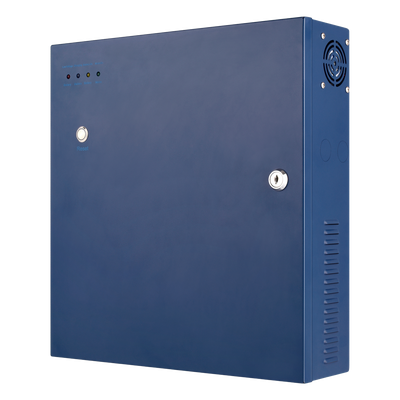 EP-360W-POE8P-B - Fuente de poder profesional PoE (Power over Ethernet) de 8 puertos con capacidad total de 360W, diseñada específicamente para sistemas de videovigilancia CCTV y control de acceso.